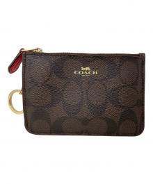 COACH（コーチ）の古着「COACH シグネチャー コインケース」｜ブラウン