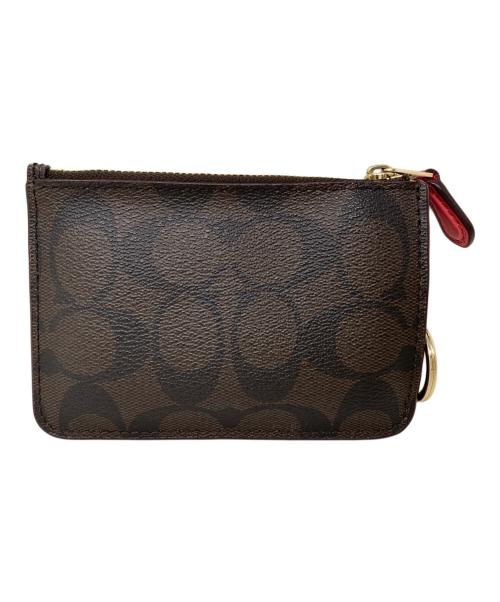 COACH（コーチ）COACH (コーチ) COACH シグネチャー コインケース ブラウンの古着・服飾アイテム