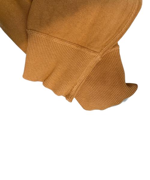 MIXTA（ミクスタ）MIXTA (ミクスタ) MIXTA USA製 フロッキープリント ラグラン スウェット ブラウン サイズ:Mの古着・服飾アイテム