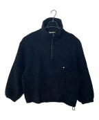 Obladaオブラダ）の古着「oblada WOOL FLEECE TOPS」｜ブラック