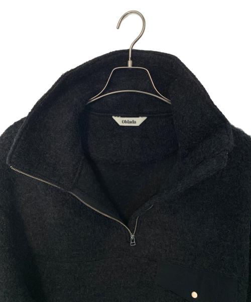 Oblada（オブラダ）oblada (オブラダ) oblada WOOL FLEECE TOPS ブラック サイズ:Freeの古着・服飾アイテム