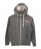 THE NORTH FACEザ ノース フェイス）の古着「THE NORTH FACE リアビュー フルジップ スウェットパーカー」｜ライトグレー