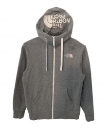 THE NORTH FACE（ザ ノース フェイス）の古着「THE NORTH FACE リアビュー フルジップ スウェットパーカー」｜ライトグレー