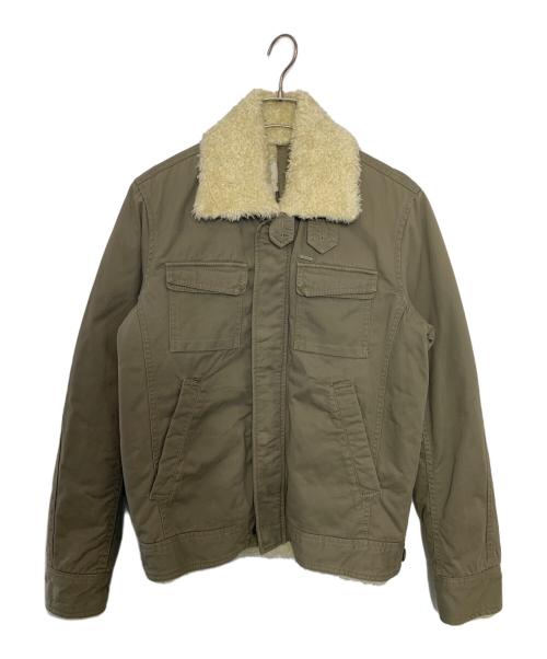 DIESEL（ディーゼル）DIESEL (ディーゼル) DIESEL 内ボアジャケット カーキ サイズ:Mの古着・服飾アイテム
