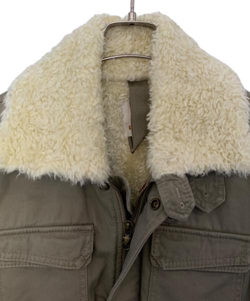 DIESEL（ディーゼル）DIESEL (ディーゼル) DIESEL 内ボアジャケット カーキ サイズ:Mの古着・服飾アイテム
