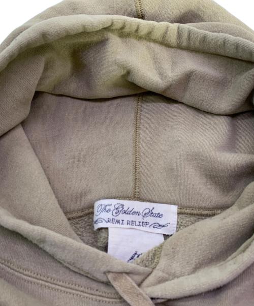 REMI RELIEF（レミレリーフ）REMI RELIEF (レミレリーフ) BRIEFING (ブリーフィング) REMI RELIEF BRIEFING パーカー ベージュ サイズ:Mの古着・服飾アイテム