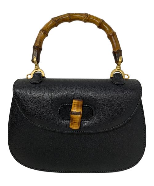 GUCCI（グッチ）GUCCI (グッチ) GUCCI バンブー ハンドバッグ ブラックの古着・服飾アイテム