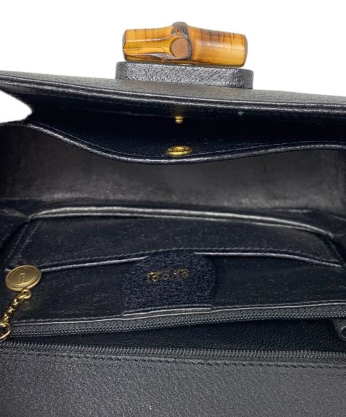 GUCCI（グッチ）GUCCI (グッチ) GUCCI バンブー ハンドバッグ ブラックの古着・服飾アイテム