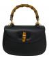 GUCCI（グッチ）の古着「GUCCI バンブー ハンドバッグ」｜ブラック