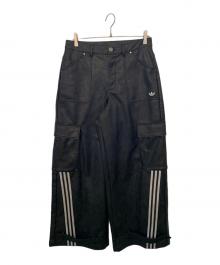 adidas（アディダス）の古着「adidas ビンテージフェイクレザーパンツ」｜ブラック