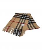 BURBERRYバーバリー）の古着「BURBERRY マフラー」｜ブラウン×レッド×ブラック