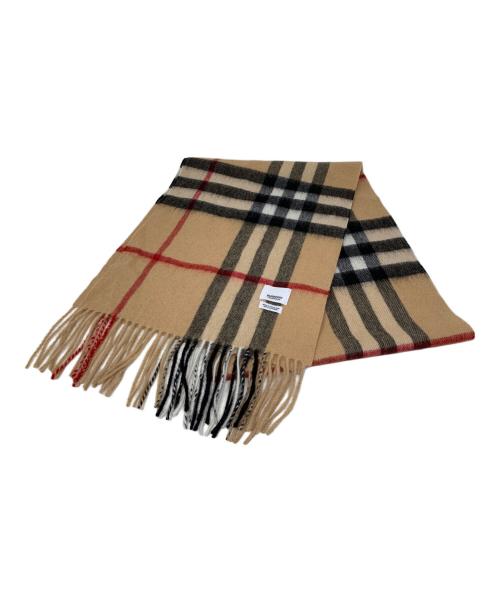 BURBERRY（バーバリー）BURBERRY (バーバリー) BURBERRY マフラー ブラウン×レッド×ブラックの古着・服飾アイテム