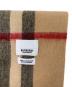中古・古着 BURBERRY (バーバリー) BURBERRY マフラー ブラウン×レッド×ブラック：8000円