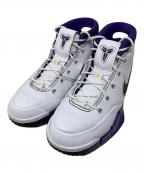 NIKEナイキ）の古着「NIKE Kobe 1 Protro "81 Points" ハイカットスニーカー」｜ホワイト×パープル