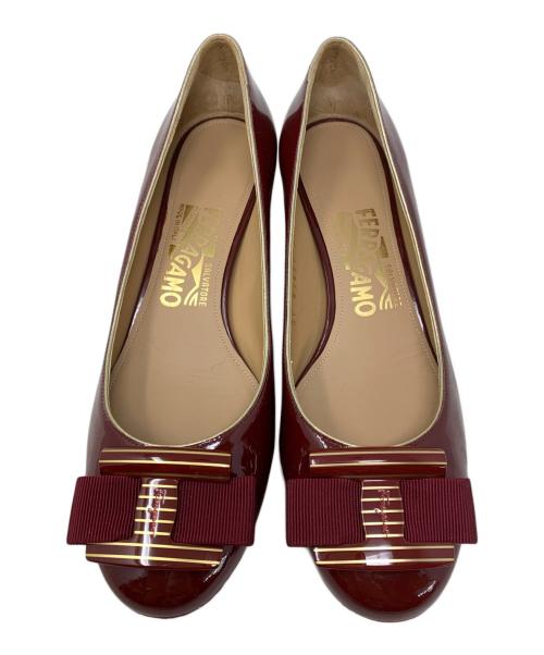 Salvatore Ferragamo（サルヴァトーレ フェラガモ）Salvatore Ferragamo (サルヴァトーレ フェラガモ) Salvatore Ferragamo パンプス レッド サイズ:6の古着・服飾アイテム