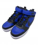 NIKEナイキ）の古着「NIKE Court Borough Mid 2 ハイカットスニーカー」｜ブルー×ブラック