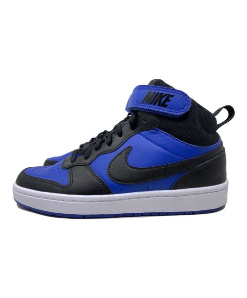 NIKE（ナイキ）NIKE (ナイキ) NIKE Court Borough Mid 2 ハイカットスニーカー ブルー×ブラック サイズ:23.5cmの古着・服飾アイテム