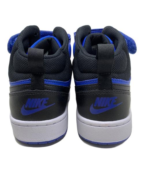 NIKE（ナイキ）NIKE (ナイキ) NIKE Court Borough Mid 2 ハイカットスニーカー ブルー×ブラック サイズ:23.5cmの古着・服飾アイテム