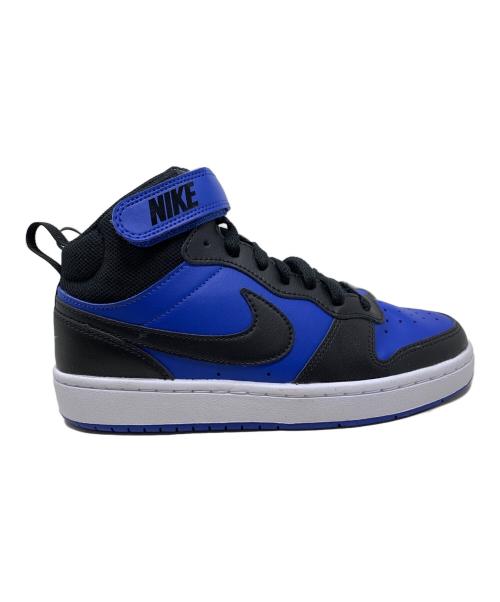 NIKE（ナイキ）NIKE (ナイキ) NIKE Court Borough Mid 2 ハイカットスニーカー ブルー×ブラック サイズ:23.5cmの古着・服飾アイテム
