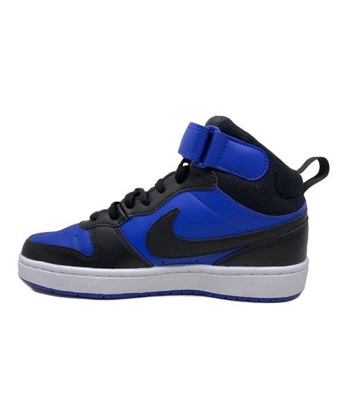 NIKE（ナイキ）NIKE (ナイキ) NIKE Court Borough Mid 2 ハイカットスニーカー ブルー×ブラック サイズ:23.5cmの古着・服飾アイテム