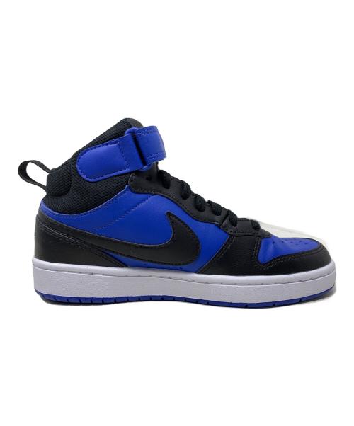 NIKE（ナイキ）NIKE (ナイキ) NIKE Court Borough Mid 2 ハイカットスニーカー ブルー×ブラック サイズ:23.5cmの古着・服飾アイテム
