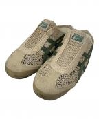 Onitsuka Tigerオニツカタイガー）の古着「Onitsuka Tiger MEXICO 66 SABOT サンダル」｜ベージュ×グリーン