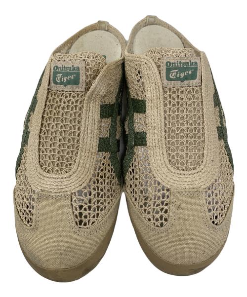 Onitsuka Tiger（オニツカタイガー）Onitsuka Tiger (オニツカタイガー) Onitsuka Tiger MEXICO 66 SABOT サンダル ベージュ×グリーン サイズ:26.5cmの古着・服飾アイテム