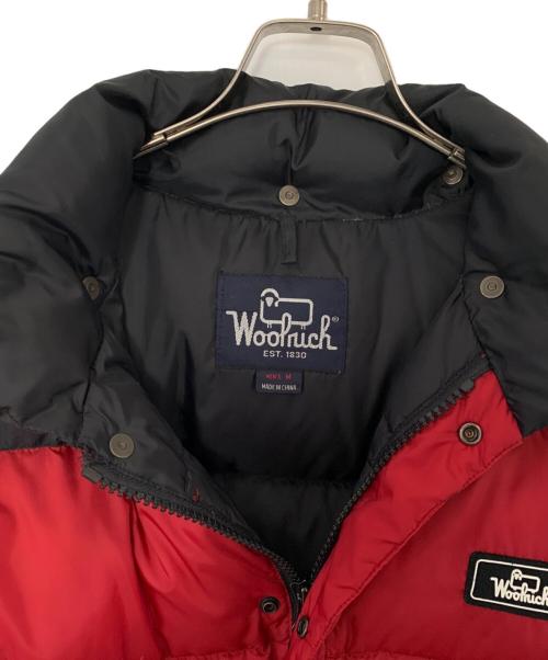 WOOLRICH（ウールリッチ）WOOLRICH (ウールリッチ) WOOLRICH ダウンジャケット レッド×ブラック サイズ:Mの古着・服飾アイテム