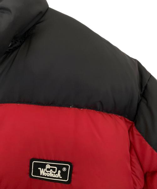 WOOLRICH（ウールリッチ）WOOLRICH (ウールリッチ) WOOLRICH ダウンジャケット レッド×ブラック サイズ:Mの古着・服飾アイテム