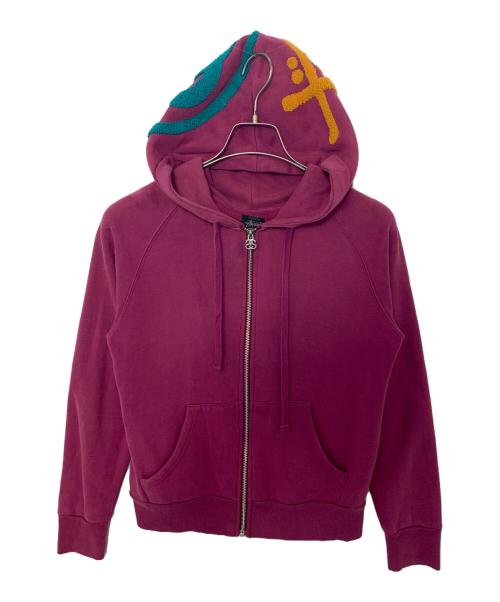 stussy（ステューシー）stussy (ステューシー) stussy ジップパーカー パープル サイズ:Sの古着・服飾アイテム