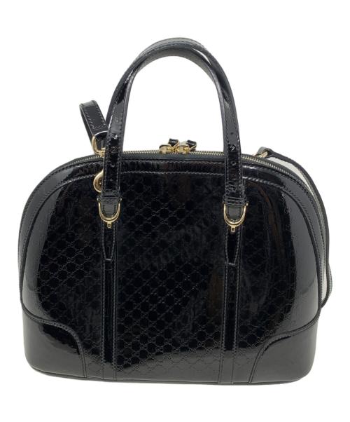 GUCCI（グッチ）GUCCI (グッチ) GUCCI 2WAYショルダーバッグ ブラックの古着・服飾アイテム