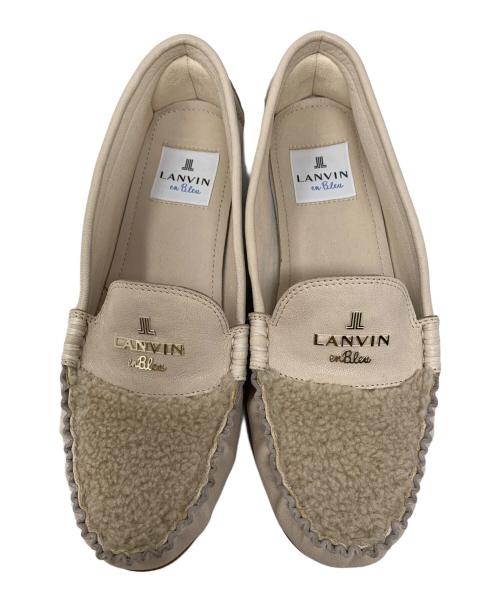 LANVIN en Bleu（ランバンオンブルー）LANVIN en Bleu (ランバンオンブルー) LANVIN en Bleu ドライビングシューズ アイボリー サイズ:22.5㎝の古着・服飾アイテム