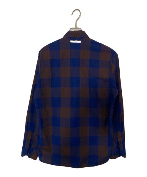 OAMC（オーエーエムシー）OAMC (オーエーエムシー) OAMC 長袖シャツ ネイビー×ブラウン サイズ:Sの古着・服飾アイテム