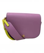 TORY BURCHトリーバーチ）の古着「TORY BURCH ショルダーバッグ」｜パープル×イエロー
