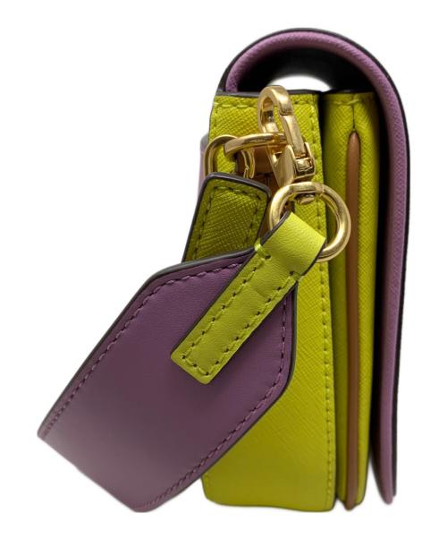 TORY BURCH（トリーバーチ）TORY BURCH (トリーバーチ) TORY BURCH ショルダーバッグ パープル×イエローの古着・服飾アイテム