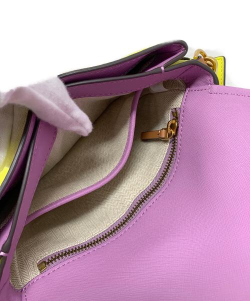 TORY BURCH（トリーバーチ）TORY BURCH (トリーバーチ) TORY BURCH ショルダーバッグ パープル×イエローの古着・服飾アイテム