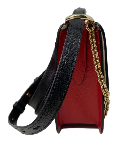 FURLA（フルラ）FURLA (フルラ) FURLA ショルダーバッグ レッド×ベージュの古着・服飾アイテム