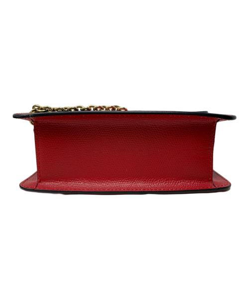 FURLA（フルラ）FURLA (フルラ) FURLA ショルダーバッグ レッド×ベージュの古着・服飾アイテム