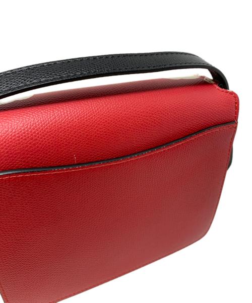 FURLA（フルラ）FURLA (フルラ) FURLA ショルダーバッグ レッド×ベージュの古着・服飾アイテム
