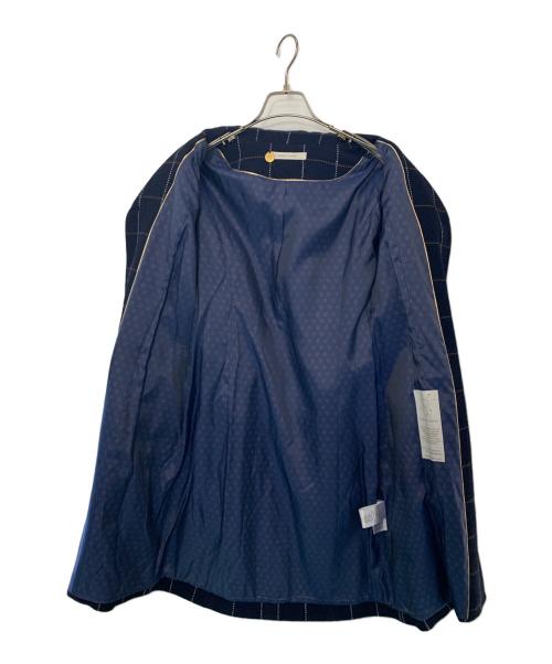 CHEMINS BLANCS（シュマンブラン）CHEMINS BLANCS (シュマンブラン) CHEMINS BLANCS コート ネイビー サイズ:7の古着・服飾アイテム