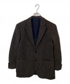 Harris Tweedハリスツイード）の古着「Harris Tweed テーラードジャケット」｜ブラウン
