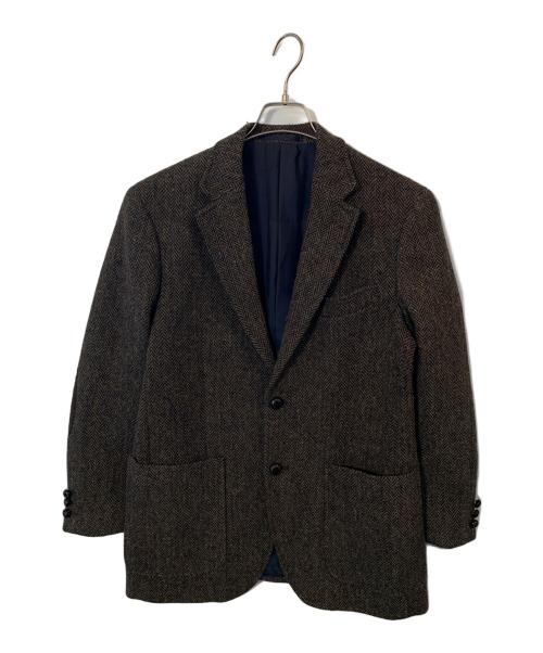 Harris Tweed（ハリスツイード）Harris Tweed (ハリスツイード) Harris Tweed テーラードジャケット ブラウン サイズ:Lの古着・服飾アイテム