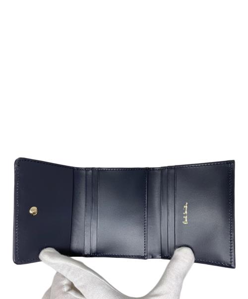 PAUL SMITH（ポールスミス）Paul Smith (ポールスミス) Paul Smith ミックスドゥードゥル がま口財布 カーキの古着・服飾アイテム