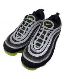 NIKE（ナイキ）の古着「NIKE Air Vapormax '97 "Black/Volt-Metallic Silver" スニーカー」｜ブラック×グリーン