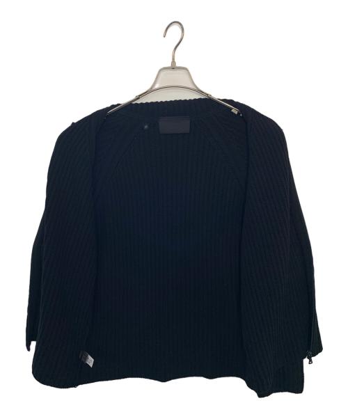 PRADA（プラダ）PRADA (プラダ) PRADA ニットジャケット ブラック サイズ:48の古着・服飾アイテム
