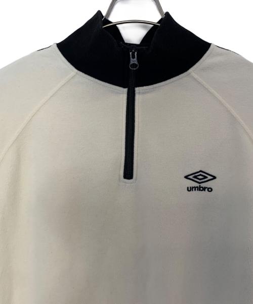 UMBRO（アンブロ）UMBRO (アンブロ) UMBRO ハーフジップスウェット ホワイト サイズ:Lの古着・服飾アイテム