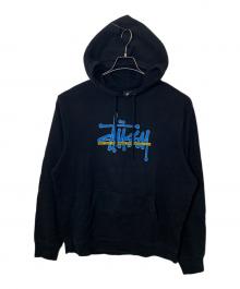 stussy（ステューシー）の古着「stussy スウェットプルパーカー」｜ブラック