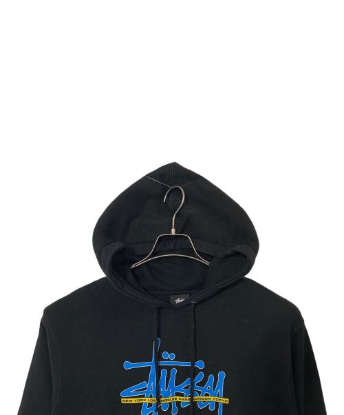 stussy（ステューシー）stussy (ステューシー) stussy スウェットプルパーカー ブラック サイズ:Mの古着・服飾アイテム