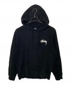 stussyステューシー）の古着「stussy スウェットプルパーカー」｜ブラック