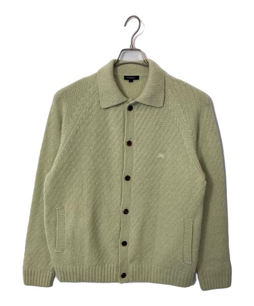 BURBERRY LONDON（バーバリーロンドン）BURBERRY LONDON (バーバリーロンドン) BURBERRY LONDON 厚手カーディガン 黄緑 サイズ:Lの古着・服飾アイテム